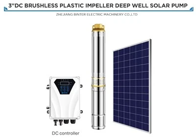 3DSD3-38-24-300 300w Pro zavlažování solárního stejnosměrného napájení vodní čerpadlo Deepwell